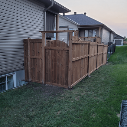 Pressure-treated gate and fence in Almonte